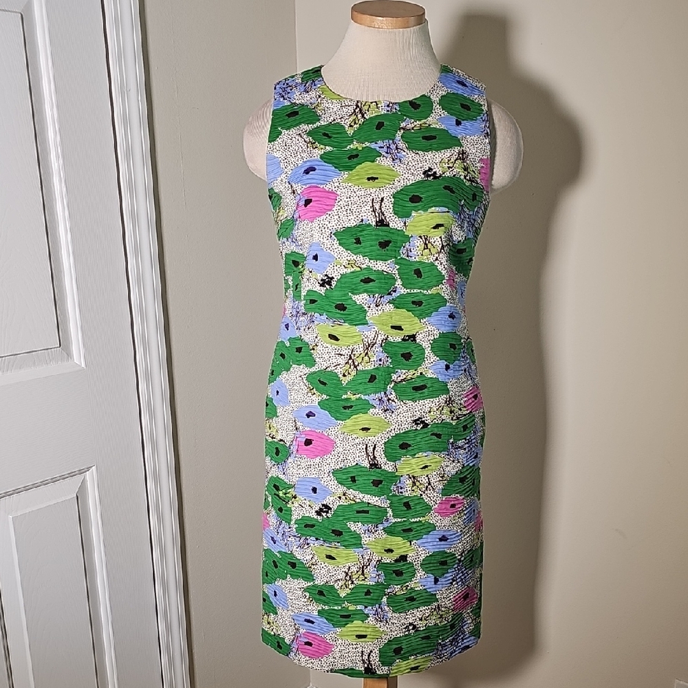 Sara Campbell Sleevless Dress. Pleated‎ Texture. Size 2. Excelant Rare